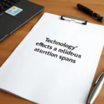 IELTS Writing Task 2 Question About Technology and Attention Spans