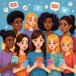 Teenagers using social media and experiencing body image concerns