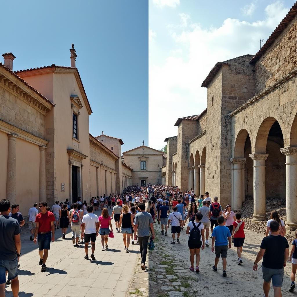 Tourism's impact on historical buildings and preservation efforts