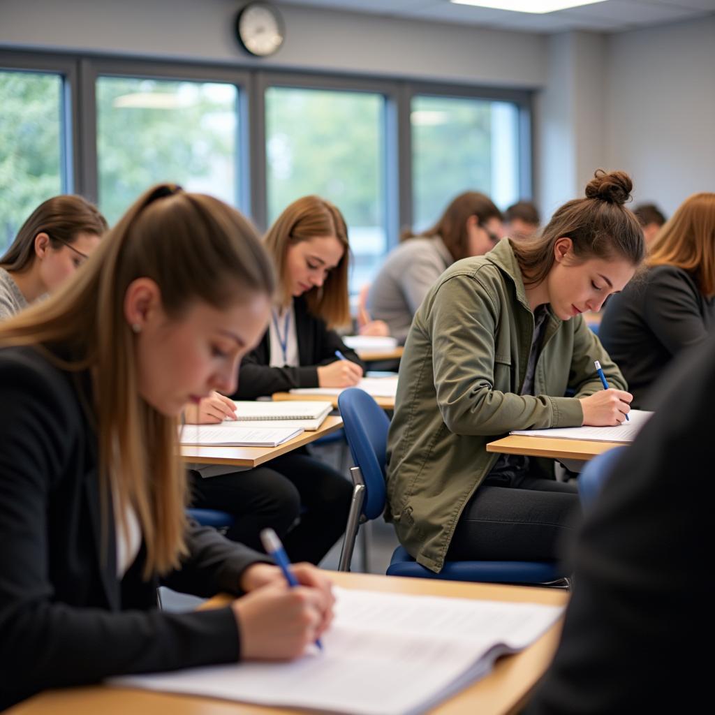 IELTS candidates writing essays about tourism impact on local traditions