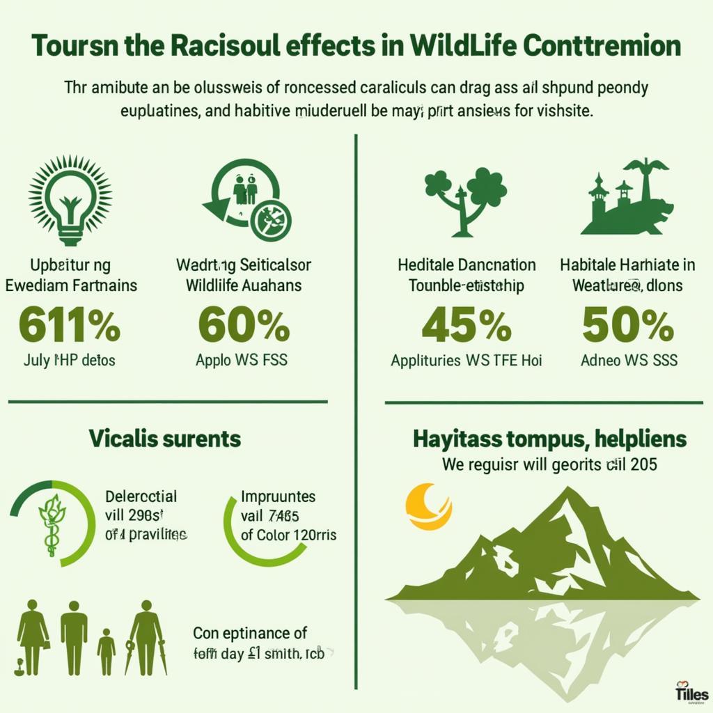 Impact of tourism on wildlife conservation shown through statistical data