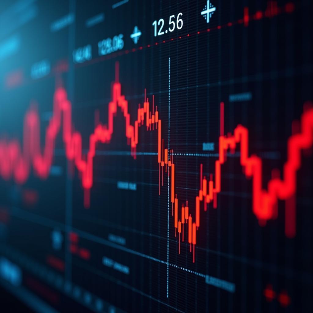 Trade war impacts analysis showing declining stock market charts and economic indicators