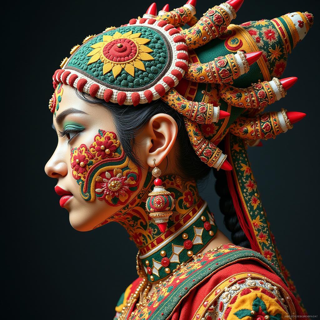 Traditional and modern artistic expressions combining to preserve and promote cultural identity