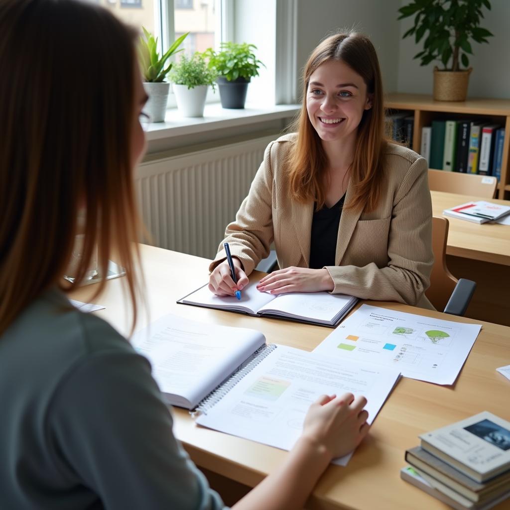 IELTS candidate preparing for speaking test about unexpected journey
