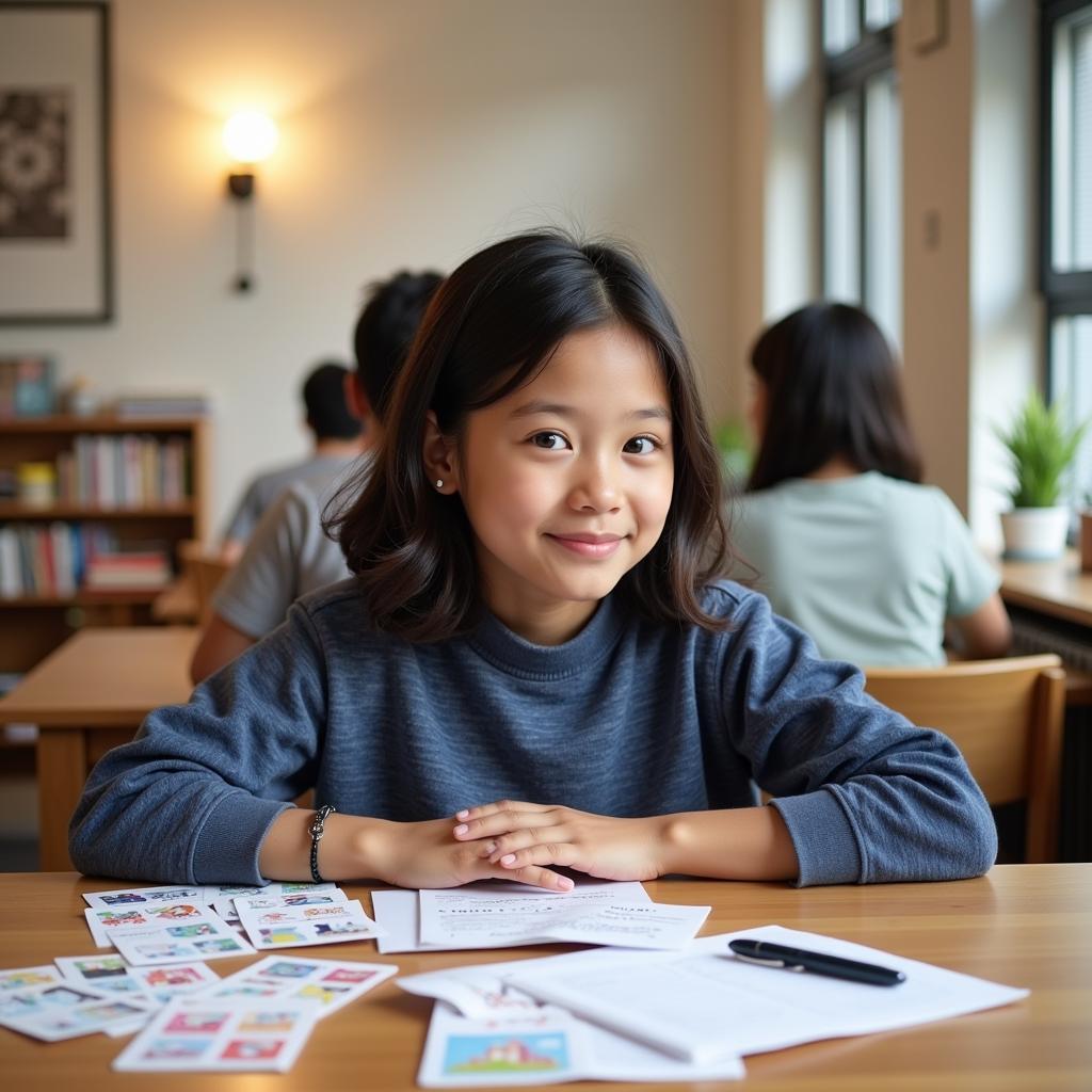 IELTS candidate preparing for speaking test about unique professions