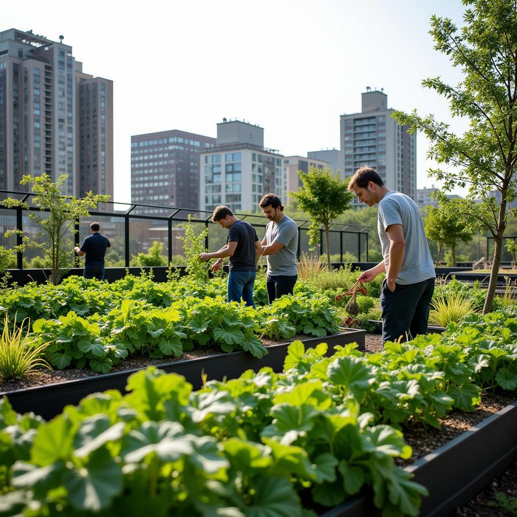 Urban farming initiatives addressing food security challenges in modern cities