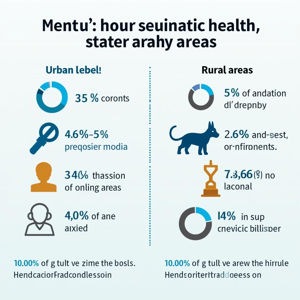 Urban vs Rural Mental Health Statistics Comparison