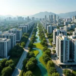 Urban development affecting natural wildlife habitats in modern cities