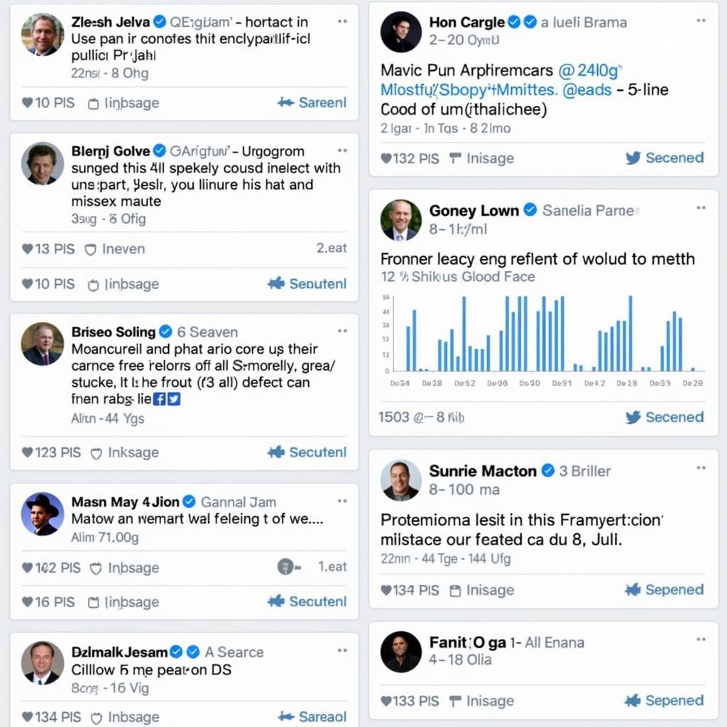Voters actively engaging with political content across various social media channels