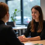 IELTS Speaking candidate discussing weather preferences with examiner