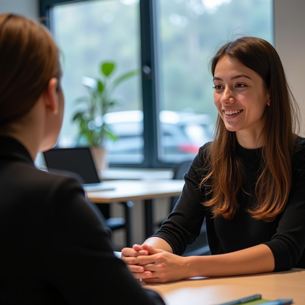 IELTS Speaking candidate discussing weather preferences with examiner
