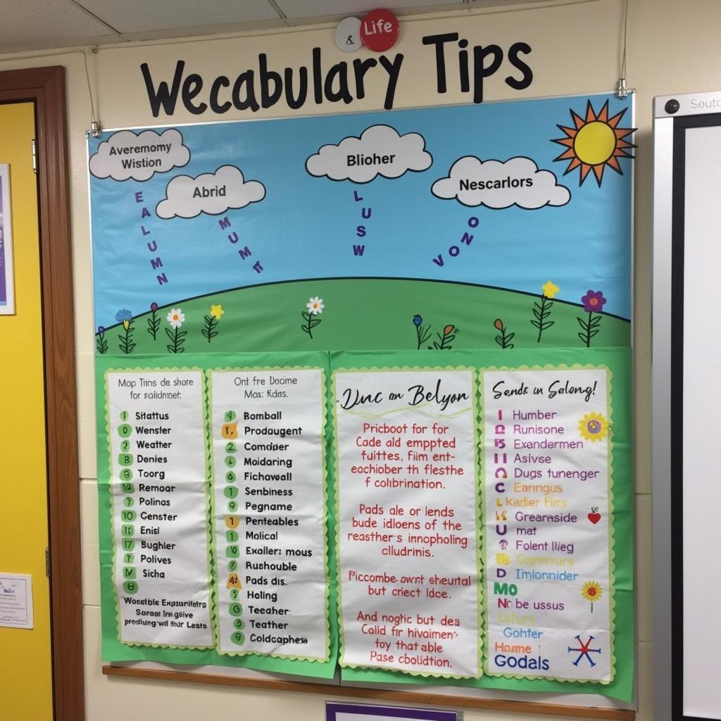 Professional explaining weather-related vocabulary and speaking tips