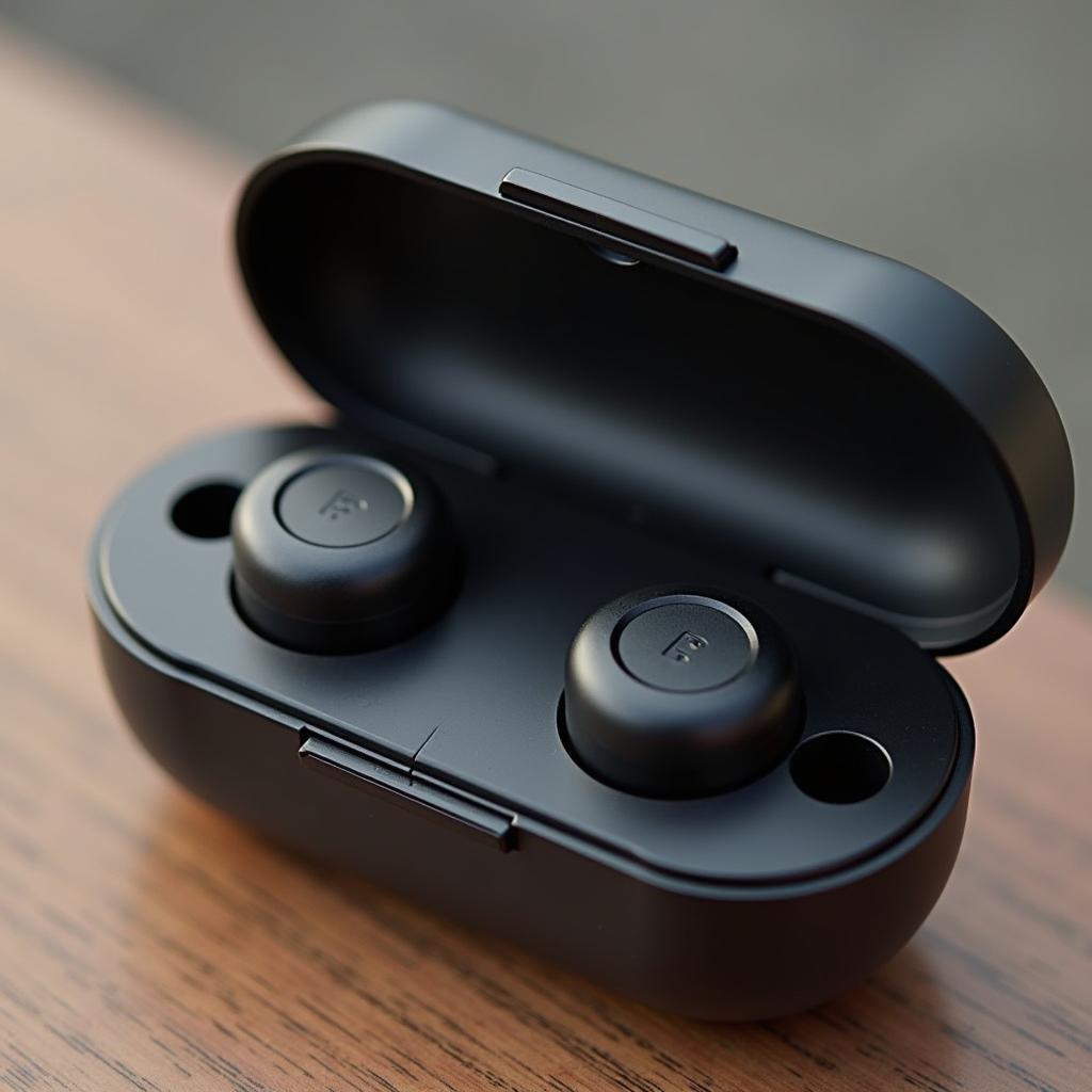 Wireless earbuds demonstrating practical usage
