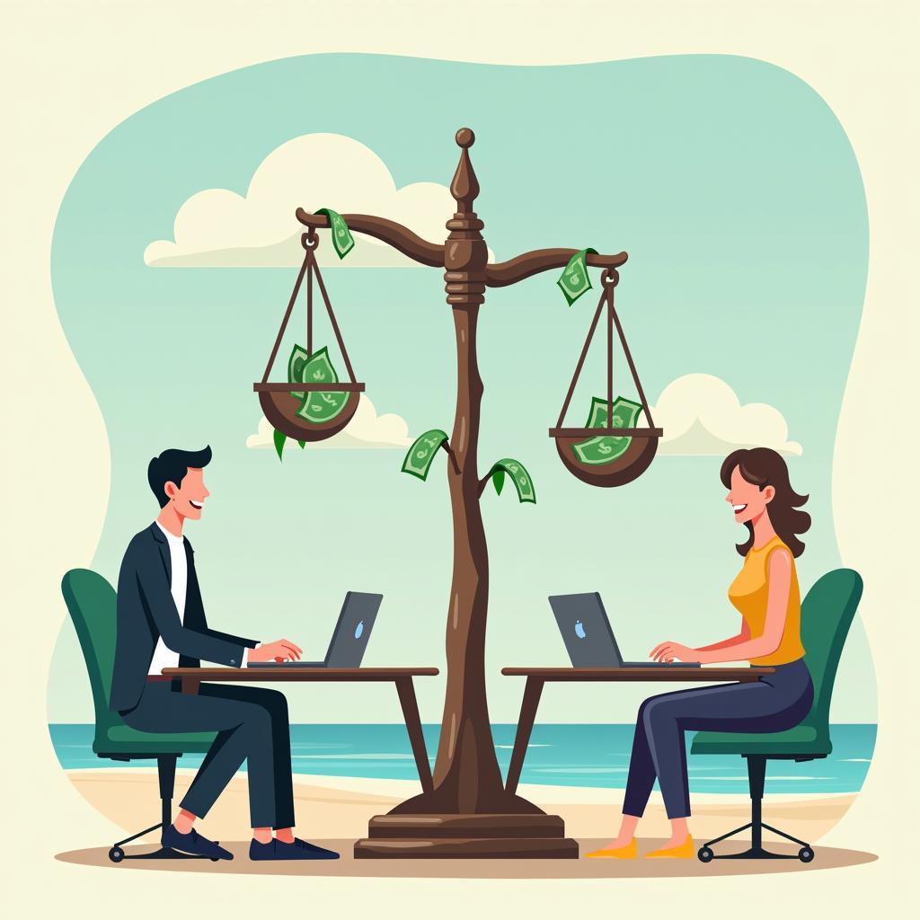 Professional maintaining work-life balance in modern lifestyle