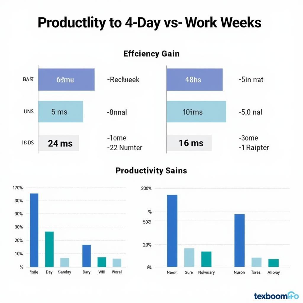 Comparison of productivity levels between four and five day work weeks