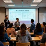 Young professionals learning about personal finance and credit management