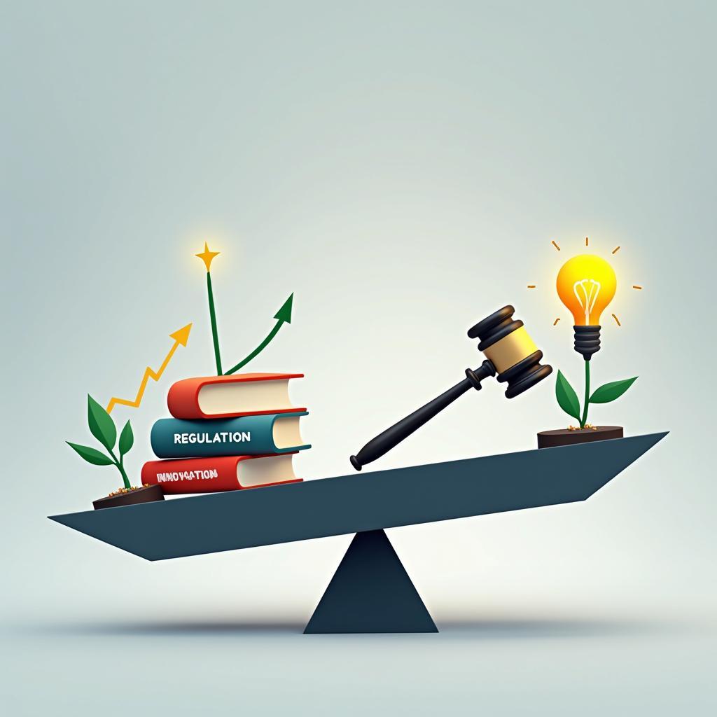 Balancing government tech regulation with fostering innovation and growth in the technology sector.
