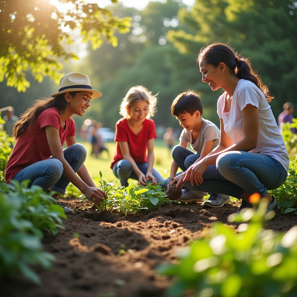 Community collaboration in environmental project fosters resilience and well-being against climate change mental effects.