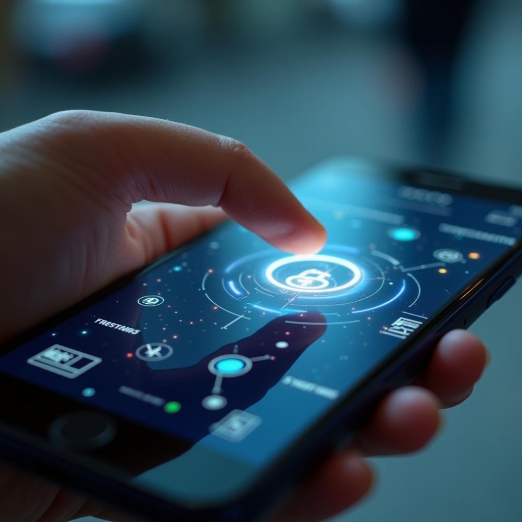 Smartphone displaying a digital currency transaction, symbolizing a move towards a cashless economy and efficient payments