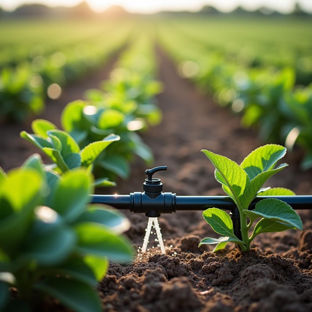 Drip irrigation technology in agriculture demonstrates efficient water saving methods vital for sustainable farming and climate action.