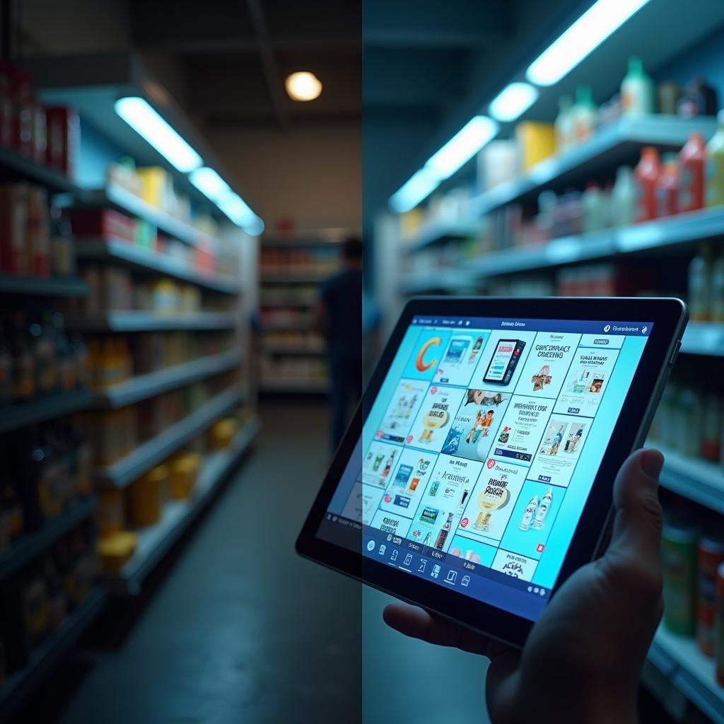 Comparing traditional retail limits to e-commerce's vast selection and convenience for modern consumer shopping habits.