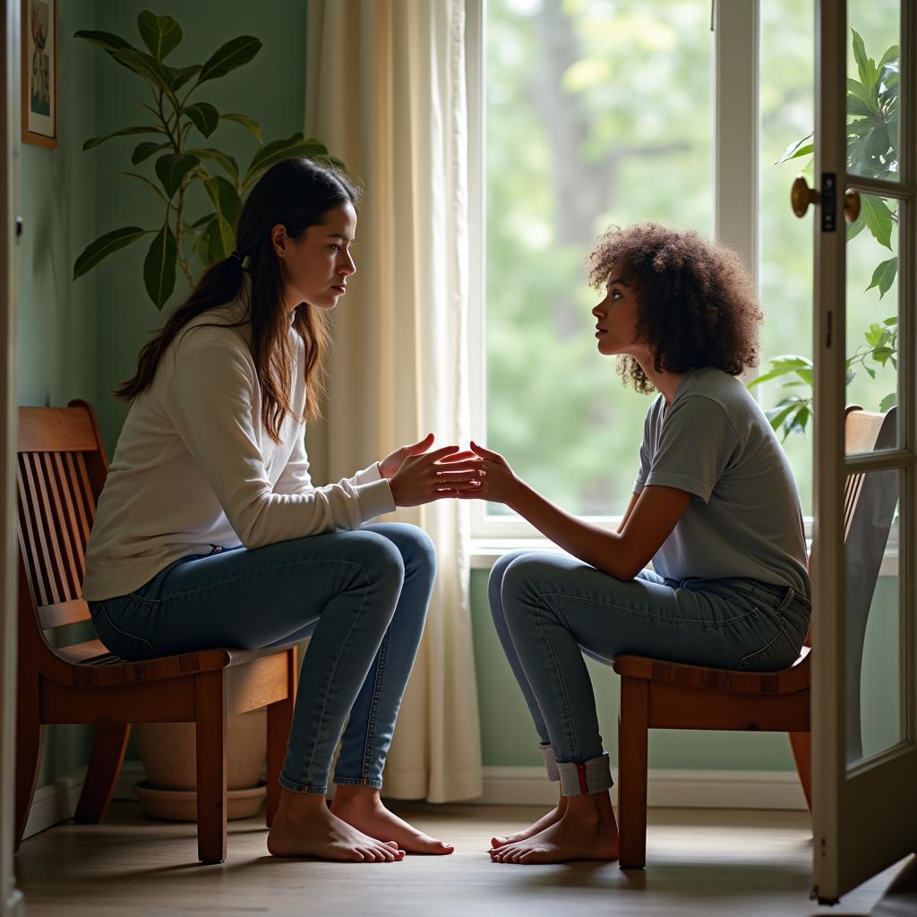 Delivering difficult news with empathy in a quiet and private environment for IELTS speaking practice
