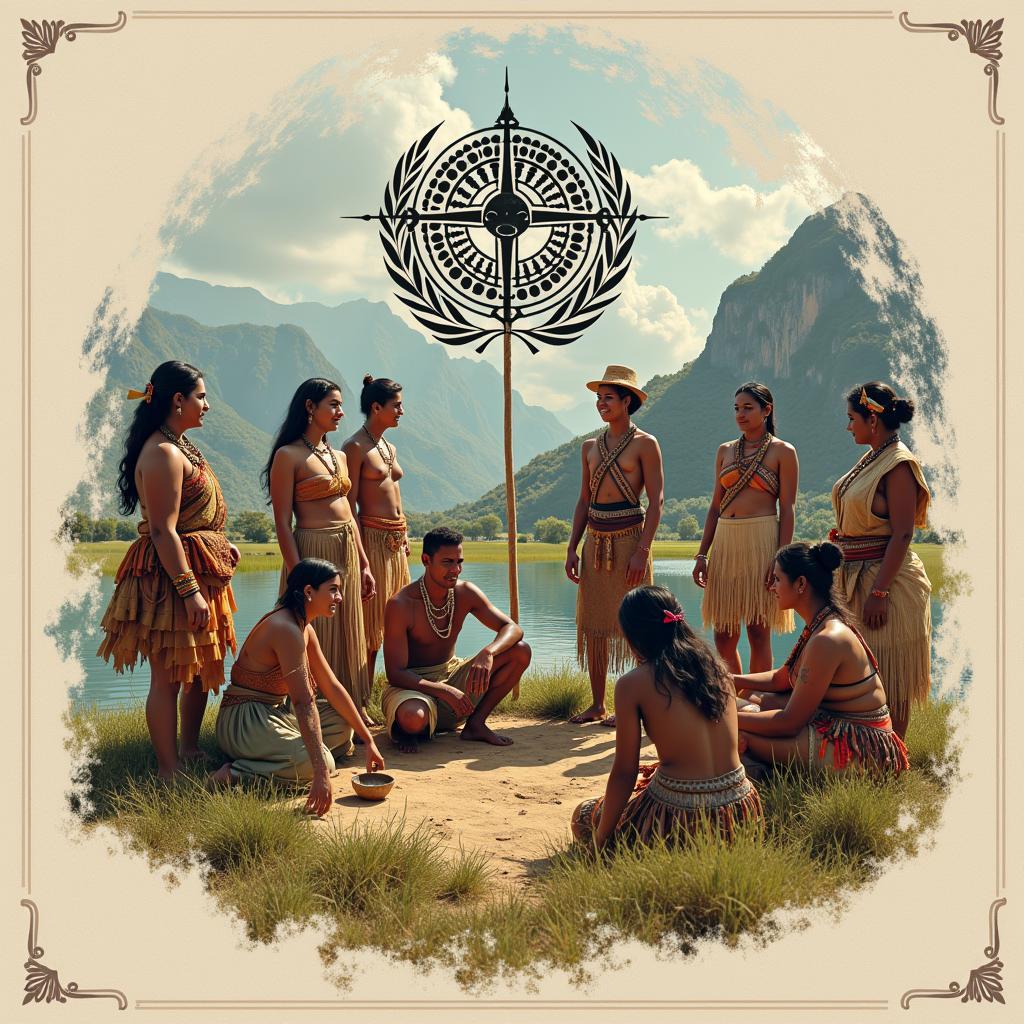 Global preservation efforts for indigenous cultures, featuring UNESCO initiatives and community advocacy for cultural landscape protection.