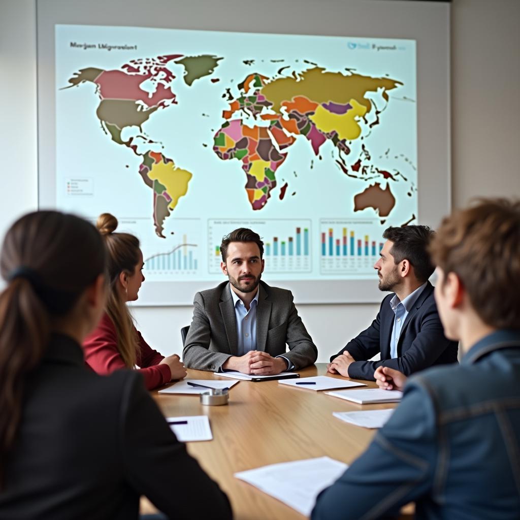 IELTS Writing Task 2 discussion on global migration challenges