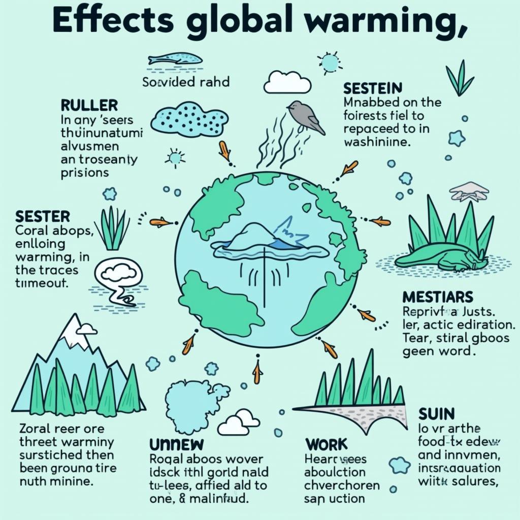 Global warming impacts on various ecosystems worldwide