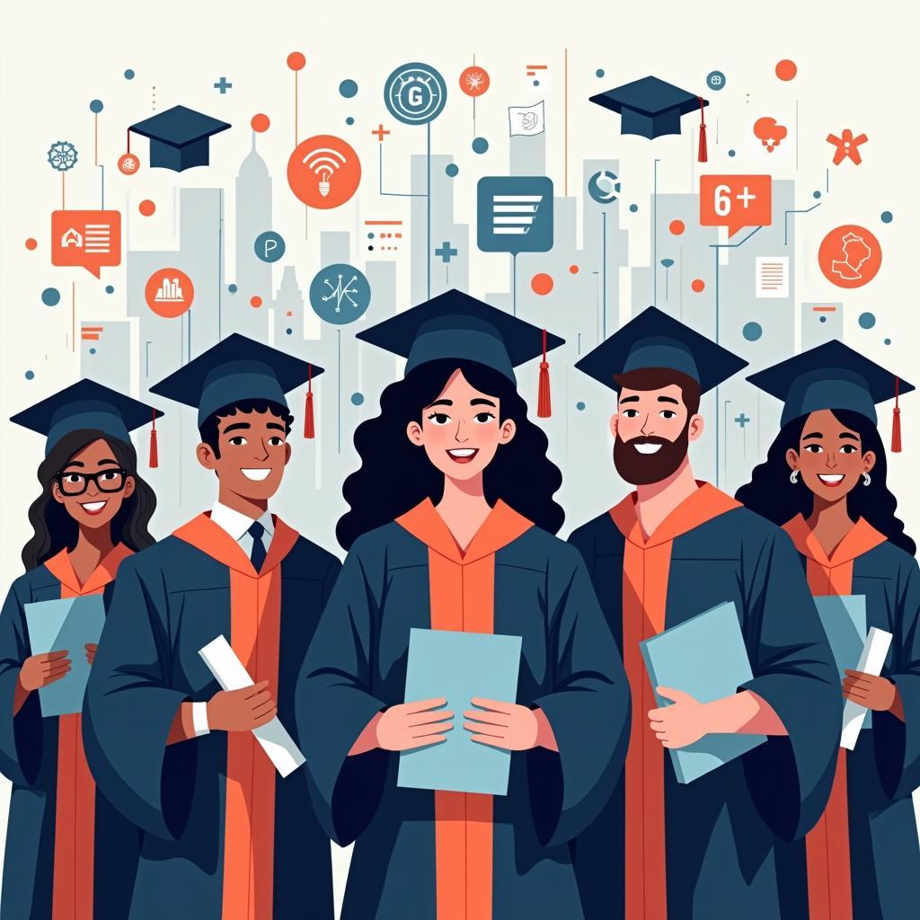 Graduates ready for digital economy, equipped with university-taught tech skills for modern job market success.