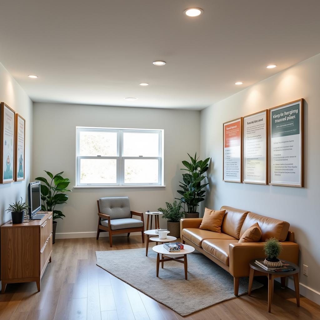 Professional workplace offering mental health support services
