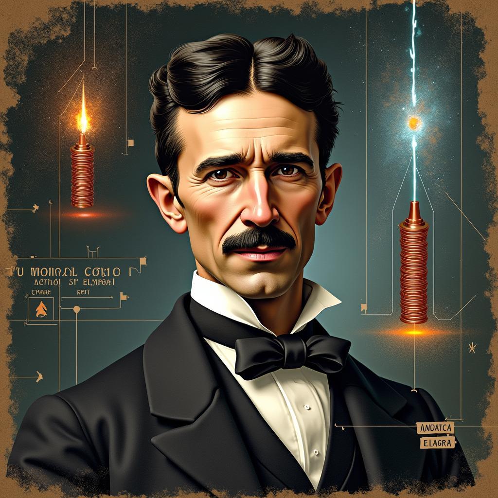 Nikola Tesla: talented engineer whose inventions spurred modern technology and societal progress.