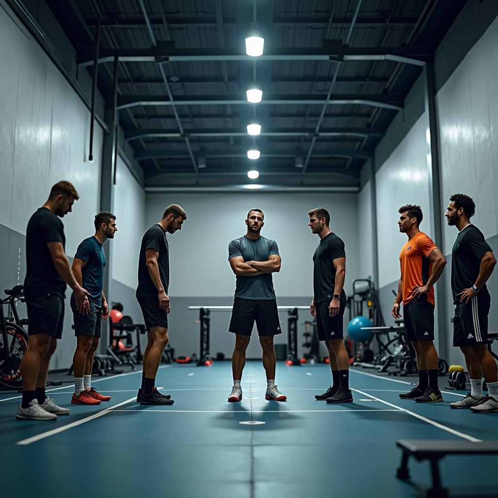 Modern sports training facilities with advanced equipment and technology