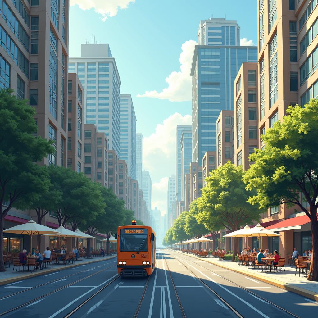 Remote work impact on city