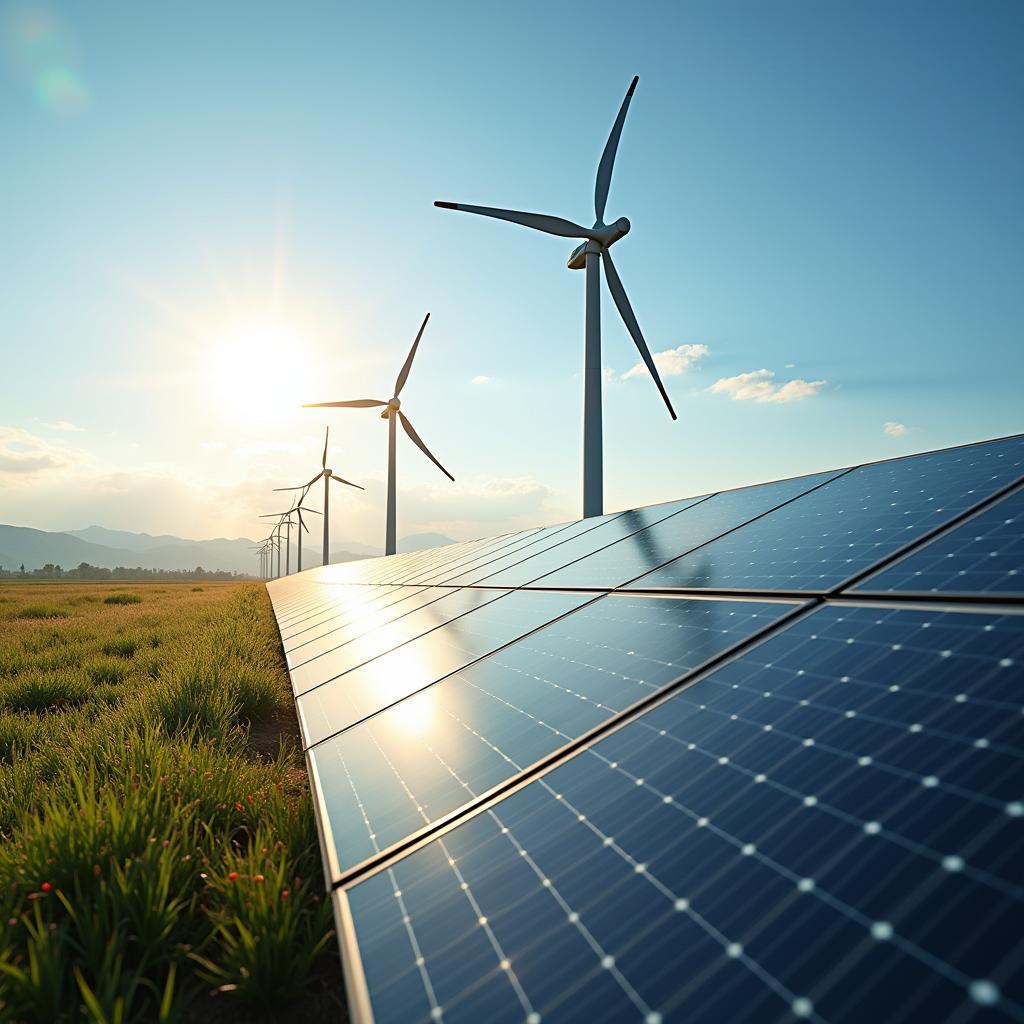 Transitioning to renewable energy sources like solar and wind power is crucial for climate change mitigation efforts globally.