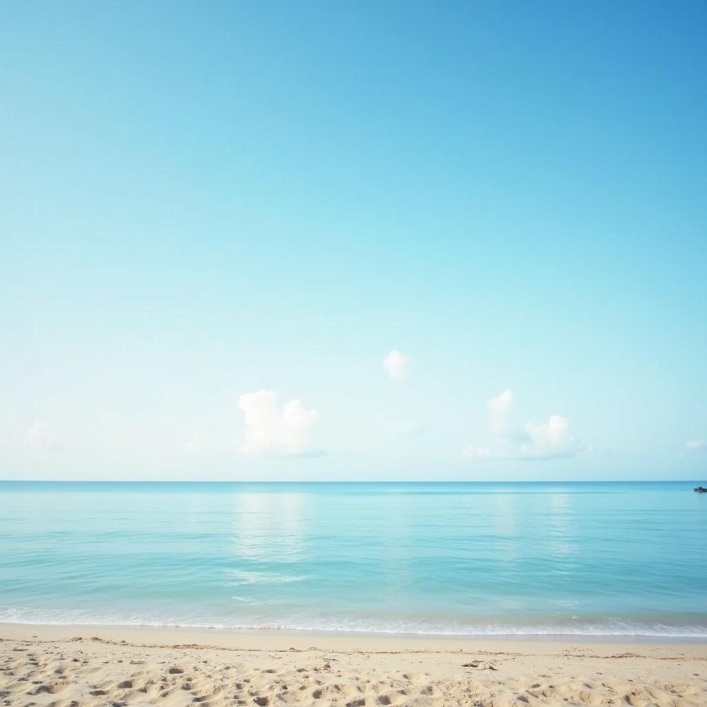 Secluded peaceful beach for finding tranquility and quiet relaxation, an IELTS Speaking Part 2 example.