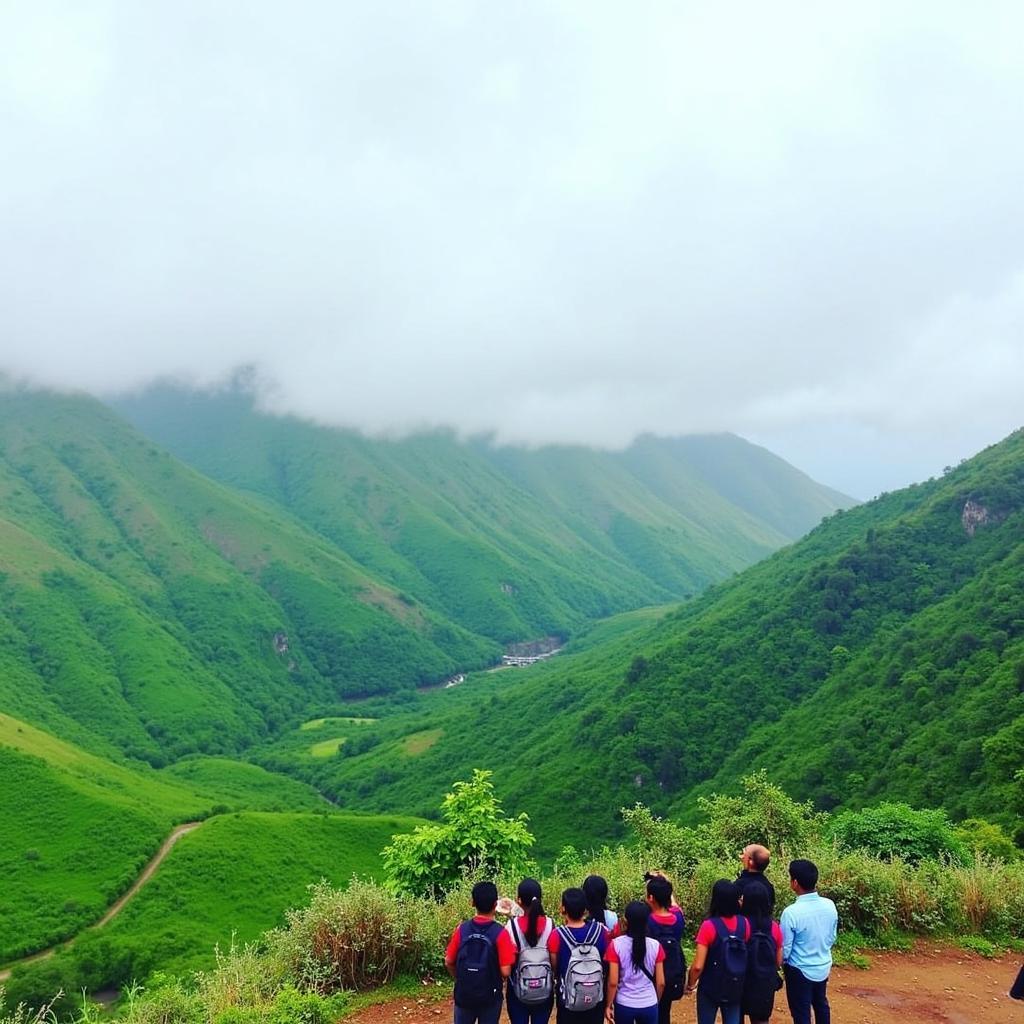 Lush verdant landscape of Sanjay Gandhi National Park during monsoon, an invaluable educational resource for students