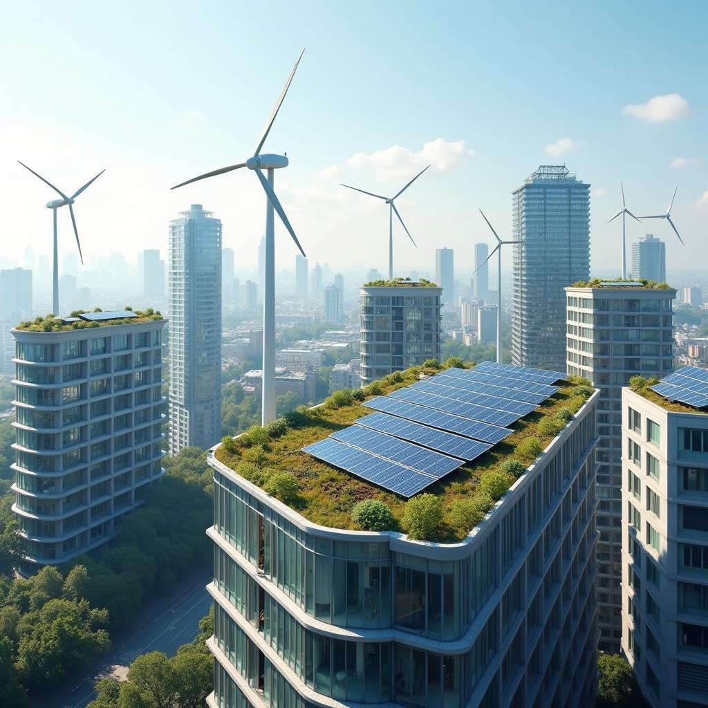 Urban renewable energy integration with solar and wind aids sustainable development and climate goals significantly.
