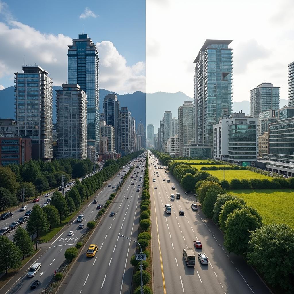 Vancouver's urban development showing skyline transformation and commitment to sustainability