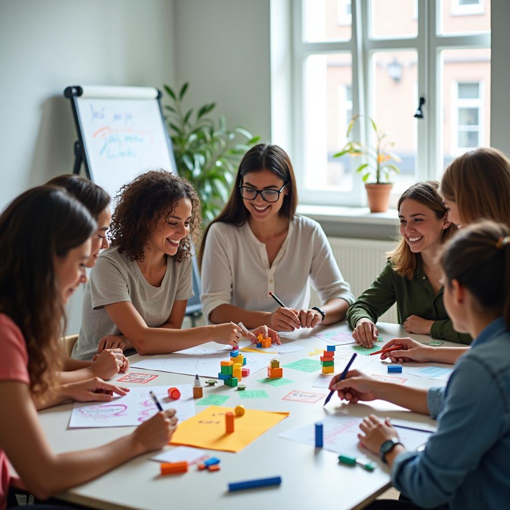 Interactive workshop where participants engage in lateral thinking exercises to enhance creative problem-solving skills.