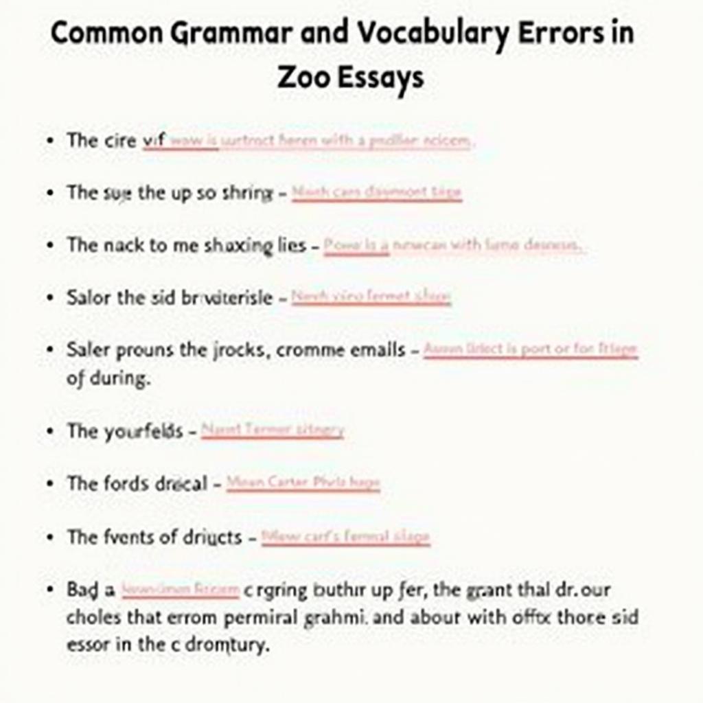 Common Band 6 errors in IELTS essays about zoos and conservation