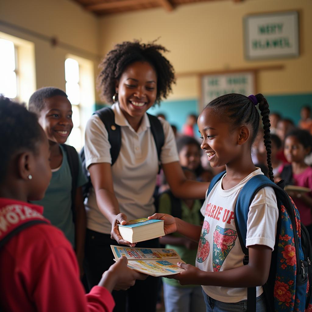 Government education support programs and scholarship initiatives helping children from low-income families access quality education