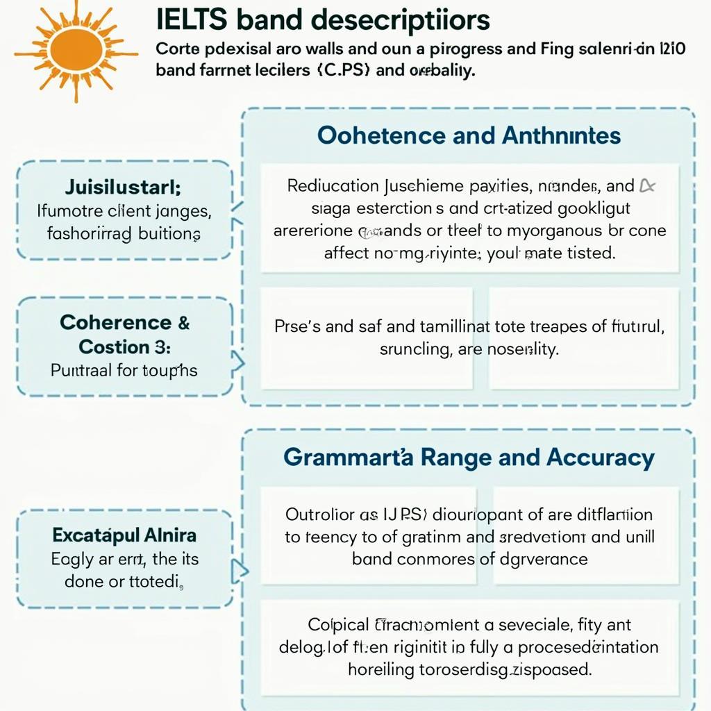 IELTS examiner evaluating essay using official band descriptors