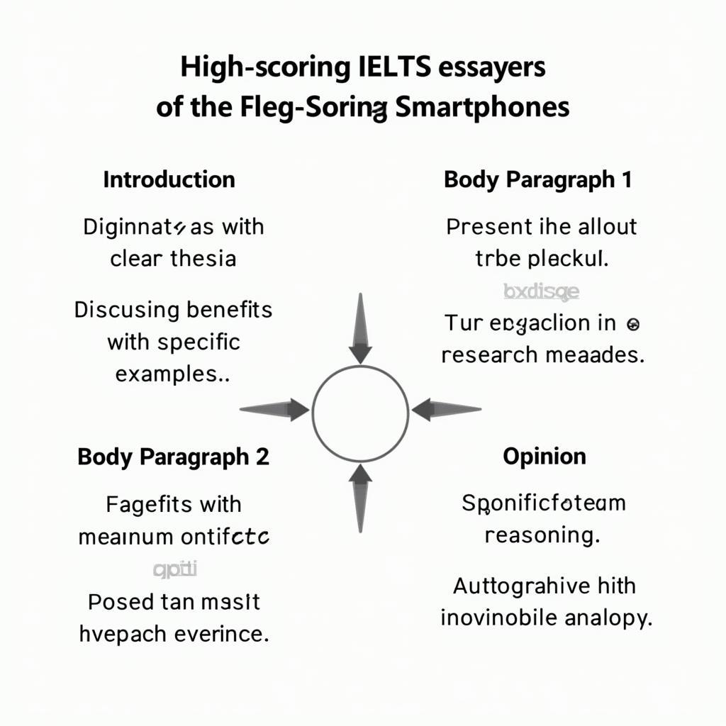 IELTS Writing Task 2 band 8-9 essay structure analyzing smartphone impact on daily life