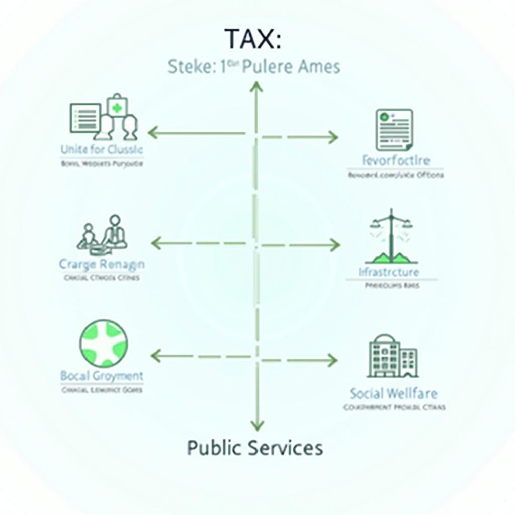 IELTS Writing Task 2 taxation essay showing government services funded by tax revenue
